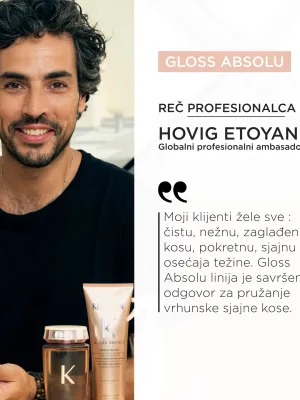Gloss Absolu Lagano ulje za izrazit sjaj za dugu kosu sklonu kovrdžanju 45 ml