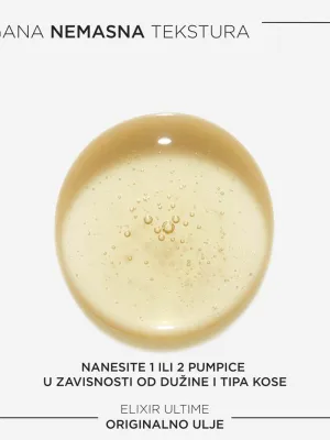 Dopunska bočica Elixir Ultime ulja za kosu za sve tipove kose 75ml